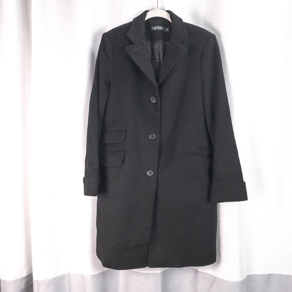 Ralph Lauren Wool Blend Walker Trench Style Coat. Size 6 - Picture 3 of 7